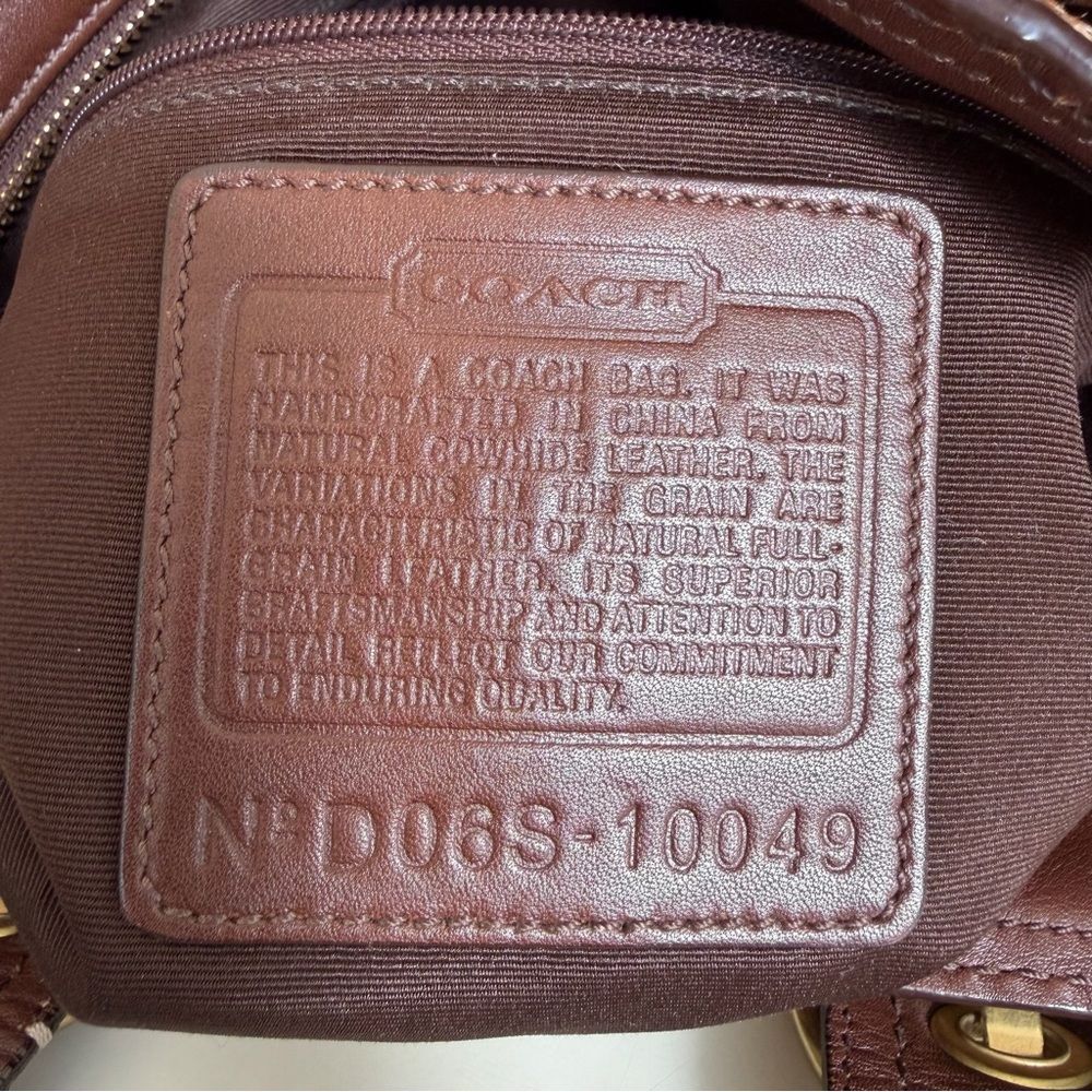 Coach Vintage Y2K Soho Mia Braided Strap Leather Shoulder Tote Bag Tobacco 10049 - Picture 12 of 16